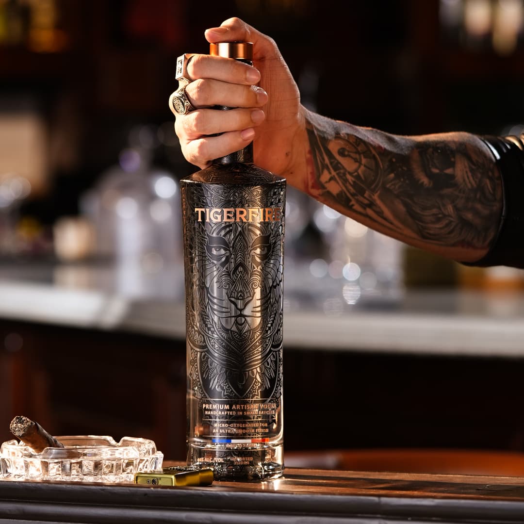 Tigerfire Bottle on Bar